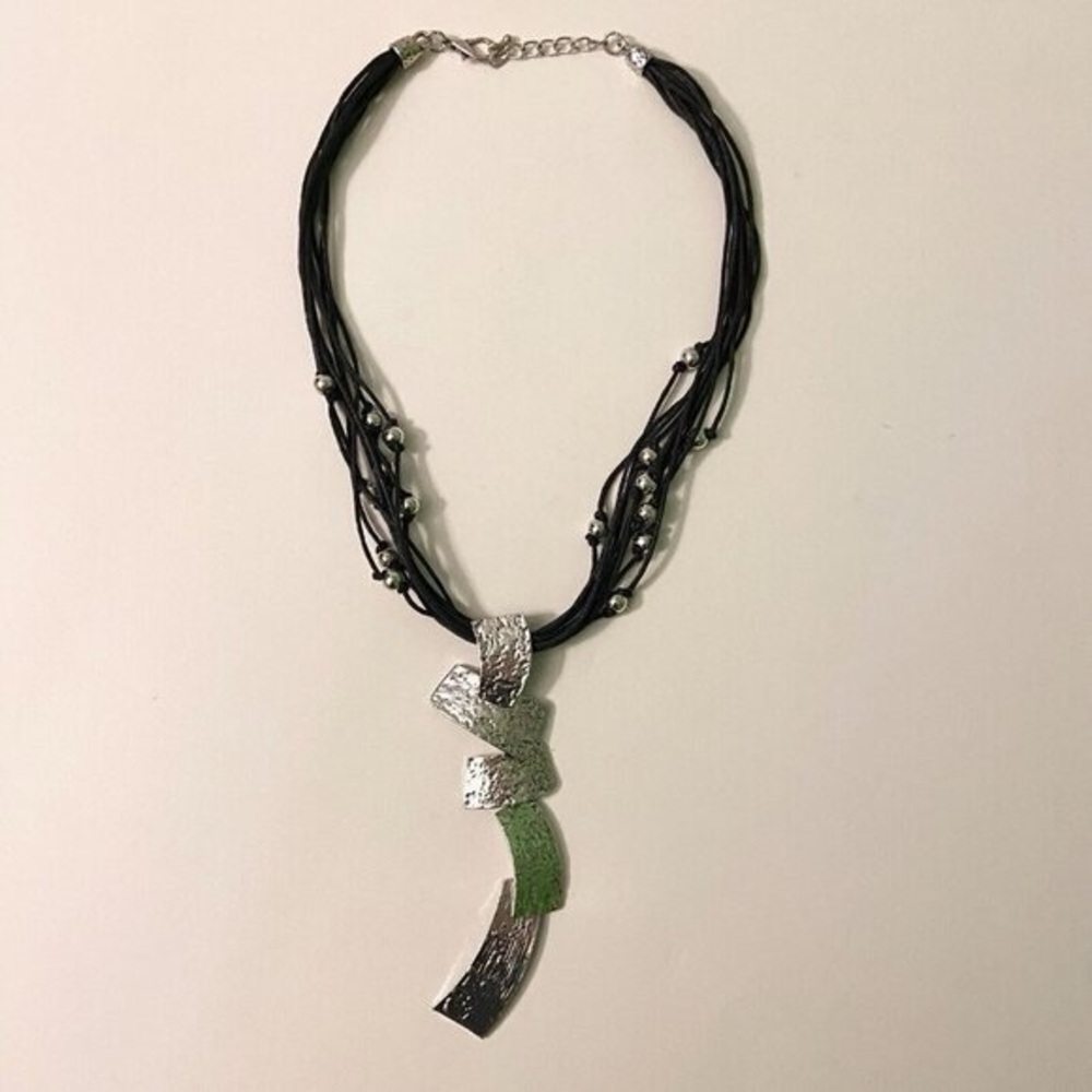 Fashion Necklace Multi  Row Layered 24 Inch Statement Piece Necklace